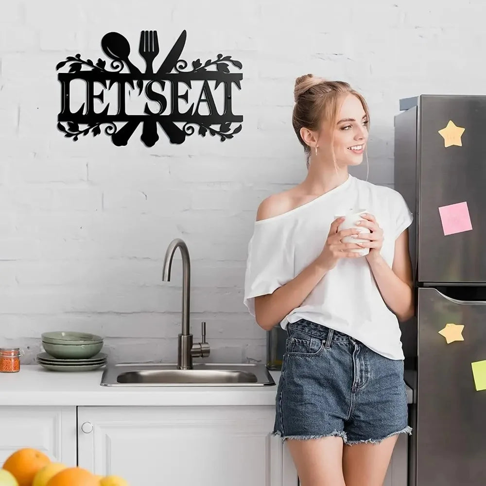🍳 HELLOYOUNG Metalen Keuken Wandbord – Landelijke Decoratie 🏡