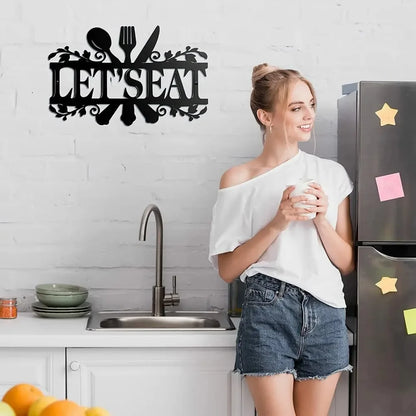 🍳 HELLOYOUNG Metalen Keuken Wandbord – Landelijke Decoratie 🏡