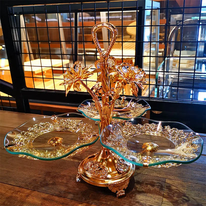 ✨ Luxe Europese decoratieve glazen schaal