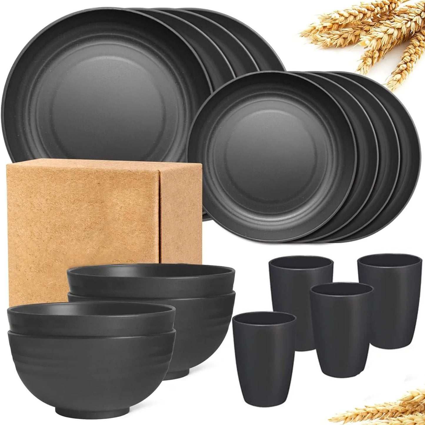 16 Pieces/set  Nordic-Style Dinnerware Set (4-Person) – Simple. Stylish. Practical