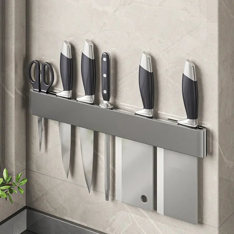 🔪 منظم سكاكين مطبخ مثبت على الحائط – حافظ على سكاكينك في متناول اليد وآمنة 🏡