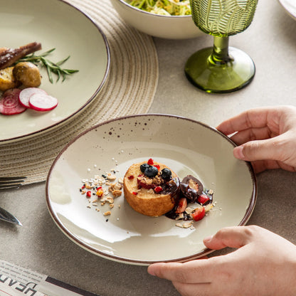🍽️ MALACASA NAVIA 12-Piece Ceramic Dinnerware Set – Elegant Dining Made Simple! ✨