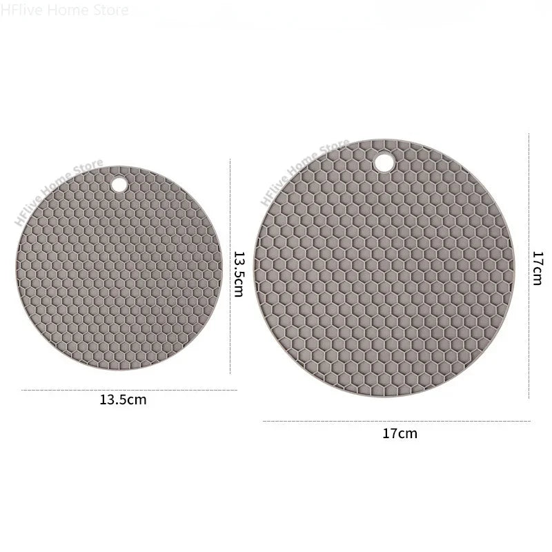 🔥 Thickened Honeycomb Silicone Insulation Pad – Modern, Safe & Multi-Purpose! 🍵✨