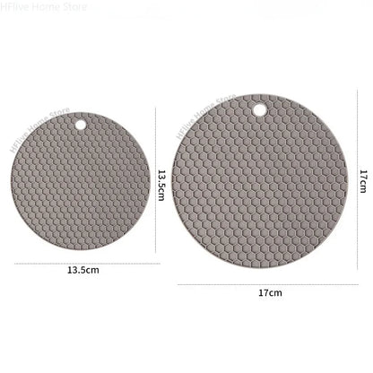 🔥 Thickened Honeycomb Silicone Insulation Pad – Modern, Safe & Multi-Purpose! 🍵✨