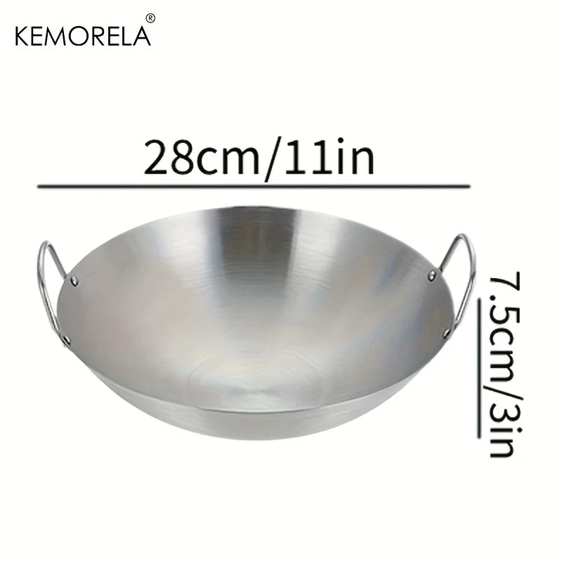 🍳 KEMORELA Wok van RVS – Duurzaam, Gezond &amp; Antiaanbak! 🔥✨