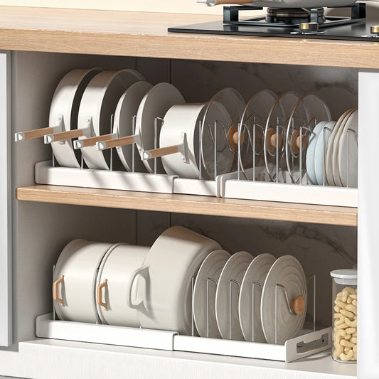🍴 Opvouwbaar Opbergrek voor Keukenbenodigdheden en Deksels – Slimme Organizer 🏡