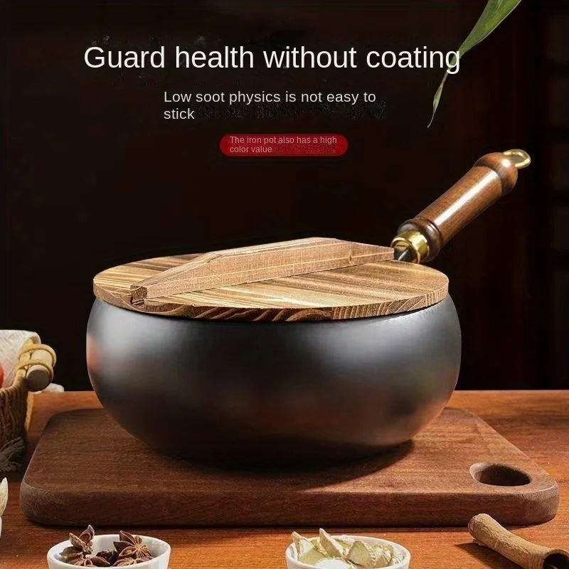 🥢 Traditional Large Belly Wok – Perfect for Home Cooking