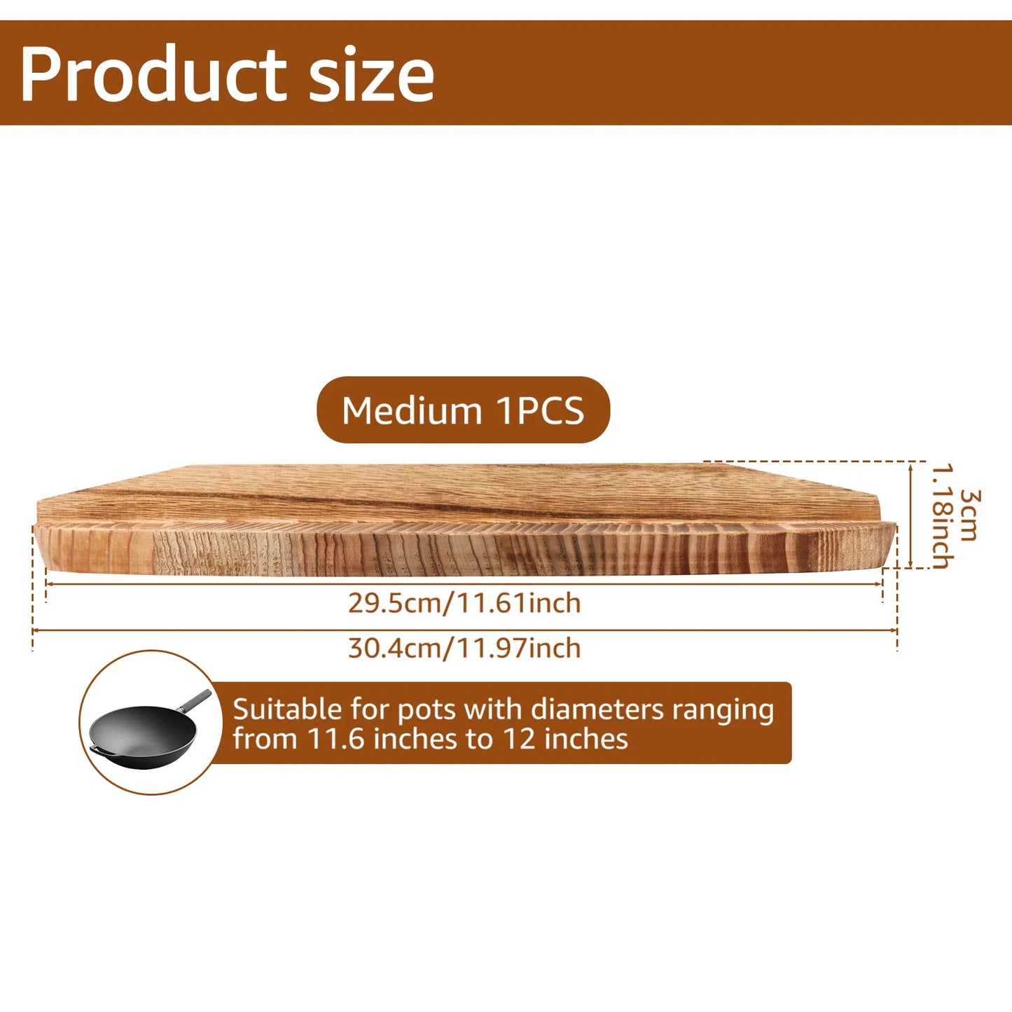 🌿 Willstar Wooden Wok Lid – Durable, Stylish & Perfect Steam Locking! 🍲✨