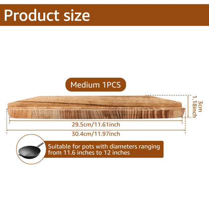 🌿 Willstar Wooden Wok Lid – Durable, Stylish & Perfect Steam Locking! 🍲✨