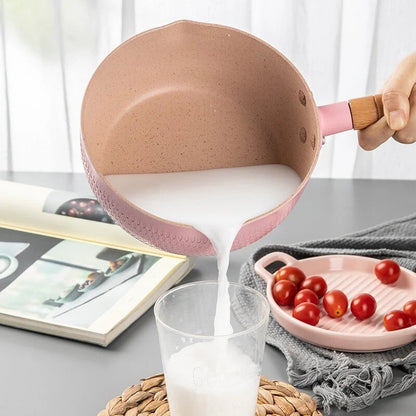 🌸 The 'Hana' Snow Pan: Japanese-Style Non-Stick Milk Pot