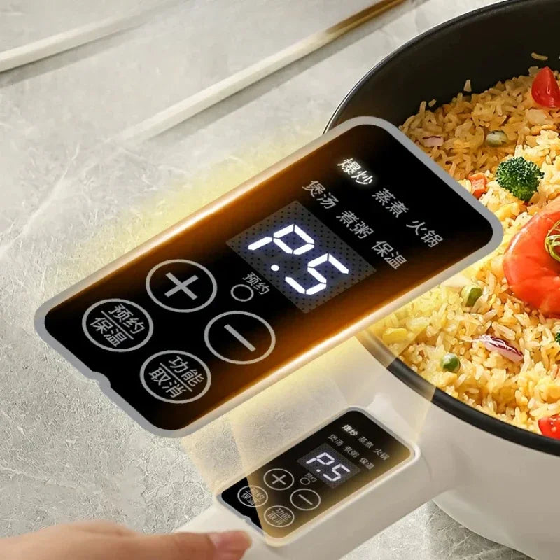🍳 مقلاة تقليب كهربائية ذكية – قدر طبخ متعدد الوظائف
