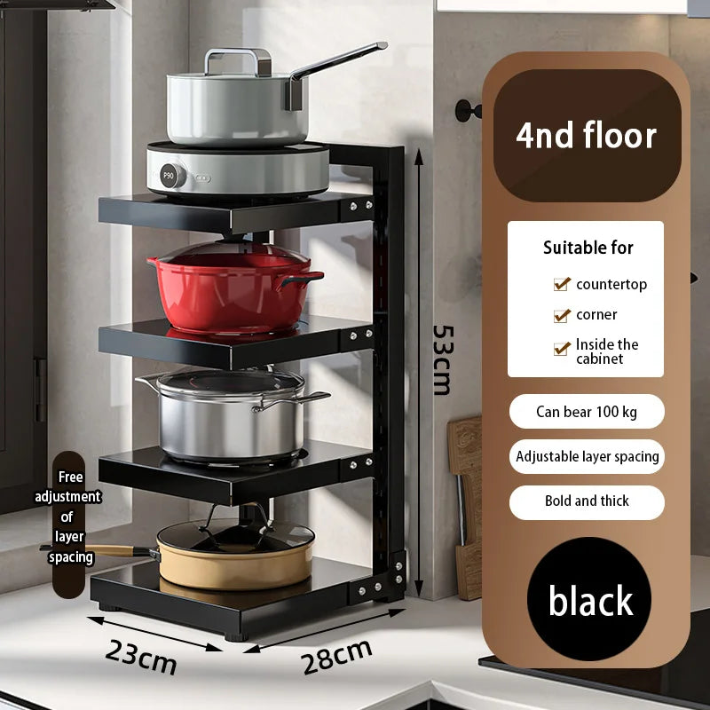 🖤 ORIO Metal Organizer Rack – Sleek, Strong & Stylish!