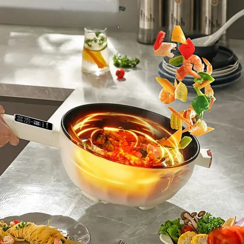 🍳 مقلاة تقليب كهربائية ذكية – قدر طبخ متعدد الوظائف