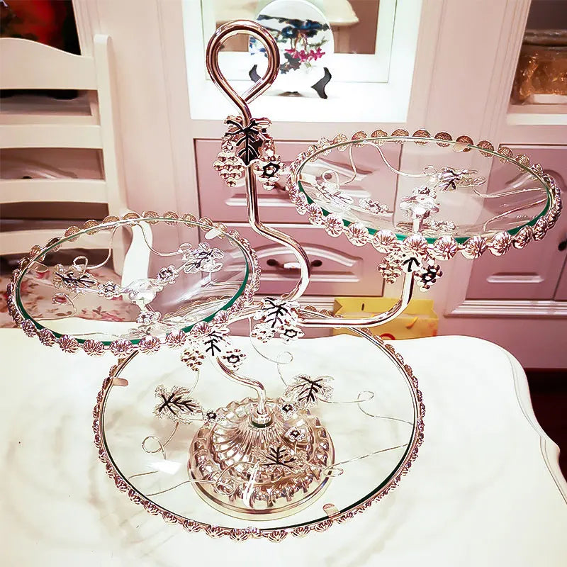 ✨ Luxe Europese decoratieve glazen schaal