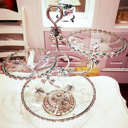 ✨ Luxe Europese decoratieve glazen schaal