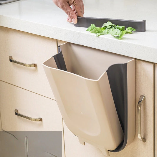 Keuken afvalbak op wielen, inklapbare afvalbak, afvalemmer, vuilnisbak, recyclebak voor de keuken