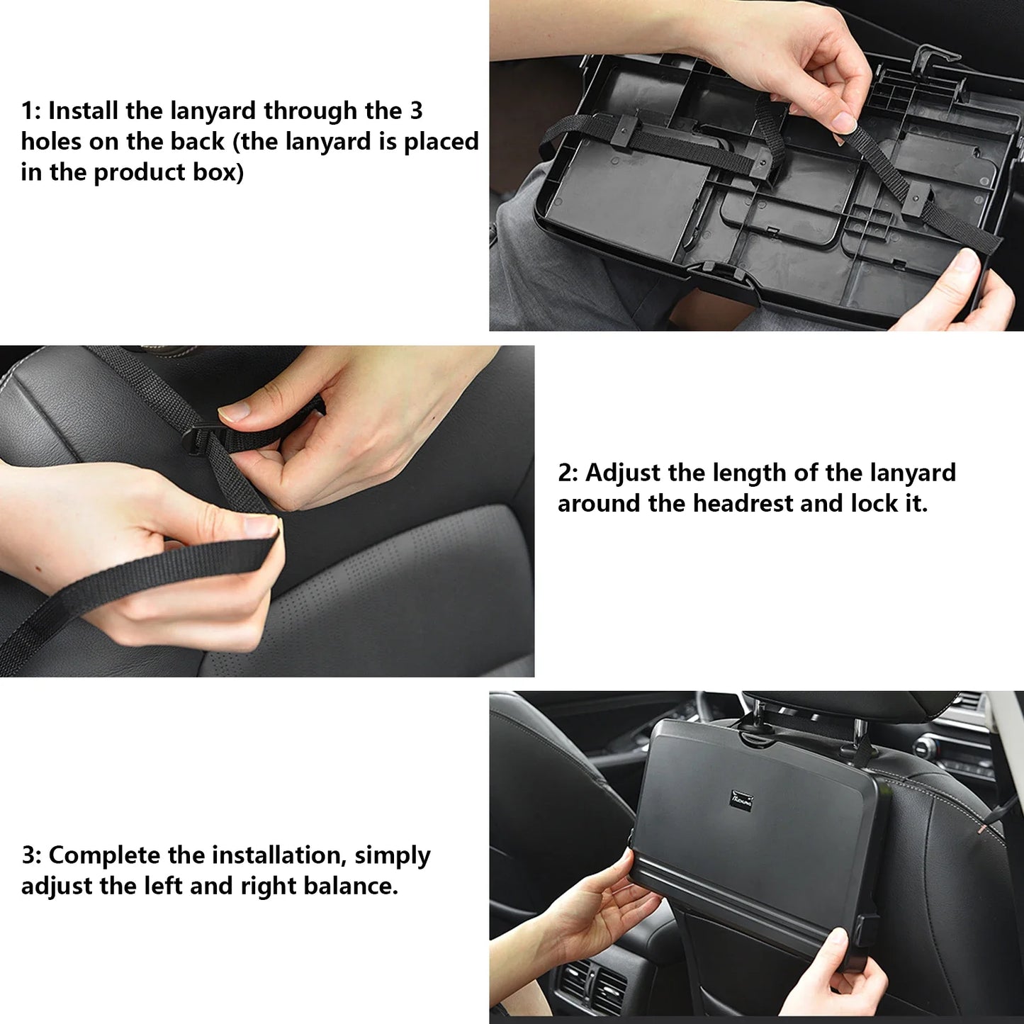 🚗 Autobakschaaltje – Opvouwbare laptop- en eettafel met telefoonhouder 🍔💻📱