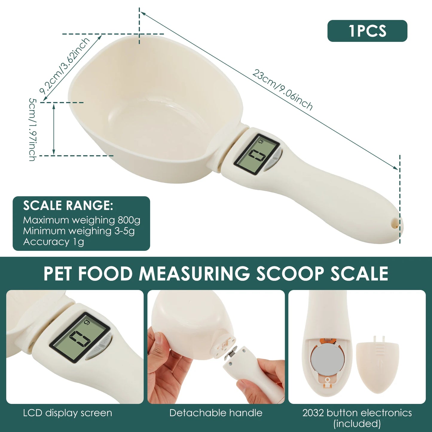 🥣 Digital Kitchen Scale with Stainless Steel Bowl