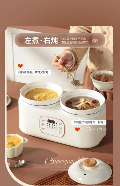 🍲 HAOYUNMA “Blue Daddy” Electric Stew Pot — Smart Cooking, Made Simple