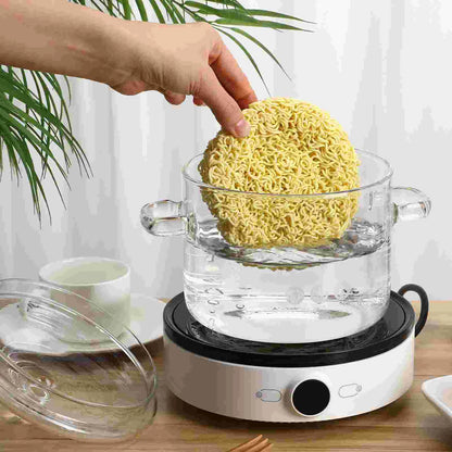 🥣 Premium Borosilicate Glass Cooking Pot — 1.9L