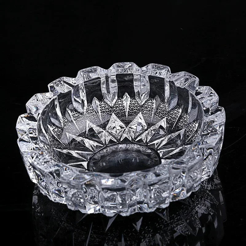 ✨ Crystal Transparent Glass Ashtray