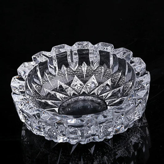 ✨ Crystal Transparent Glass Ashtray