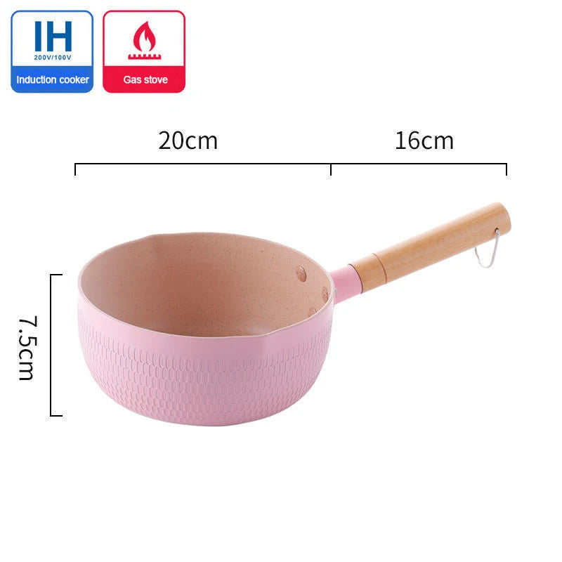 🌸 The 'Hana' Snow Pan: Japanese-Style Non-Stick Milk Pot