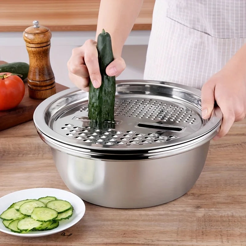 🥕 Stainless Steel Vegetable & Fruit Slicer