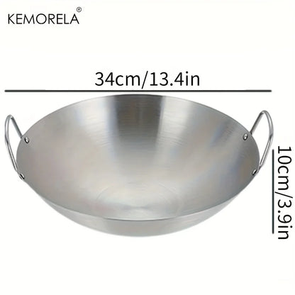 🍳 KEMORELA Wok van RVS – Duurzaam, Gezond &amp; Antiaanbak! 🔥✨