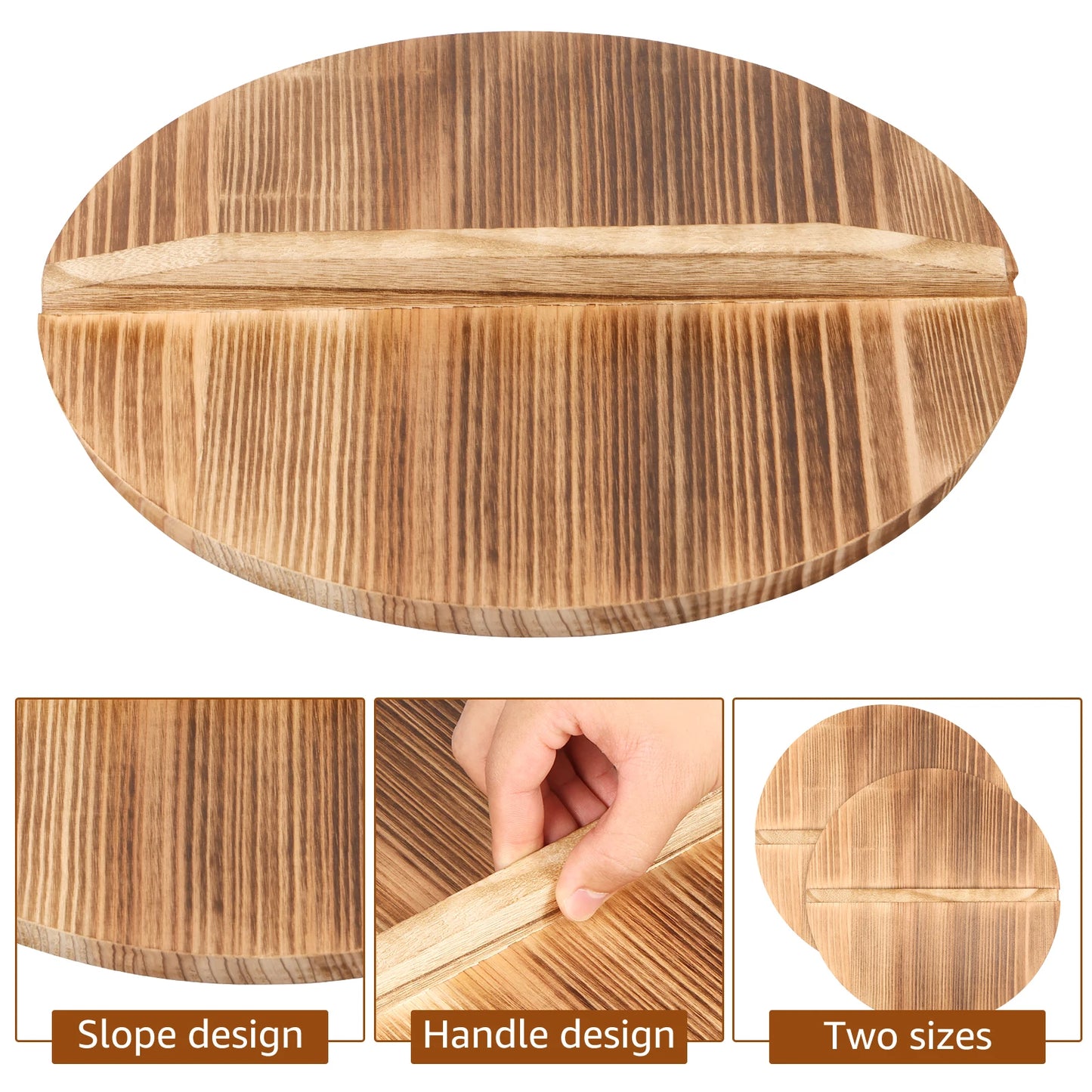 🌿 Willstar Wooden Wok Lid – Durable, Stylish & Perfect Steam Locking! 🍲✨