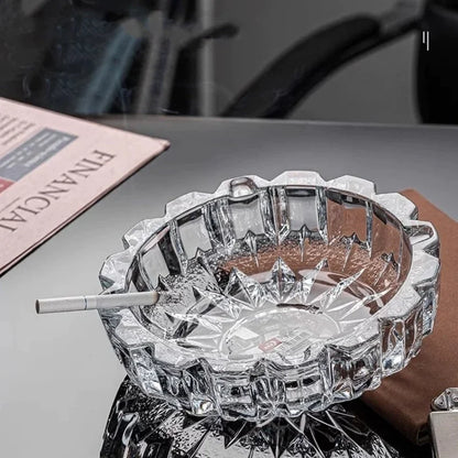 ✨ Crystal Transparent Glass Ashtray