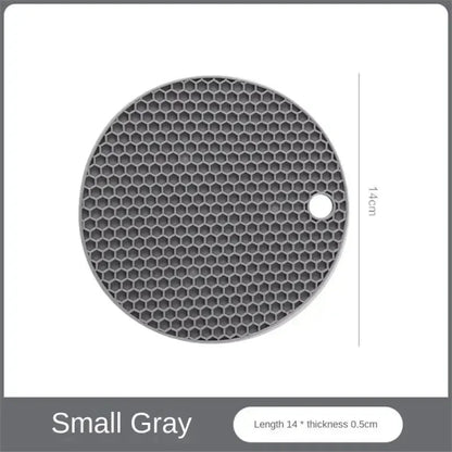 🔥 Thickened Honeycomb Silicone Insulation Pad – Modern, Safe & Multi-Purpose! 🍵✨
