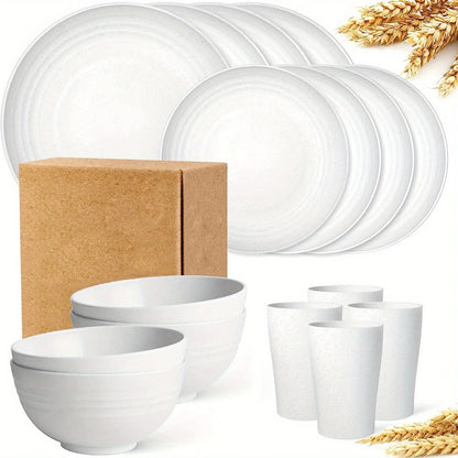16 Pieces/set  Nordic-Style Dinnerware Set (4-Person) – Simple. Stylish. Practical