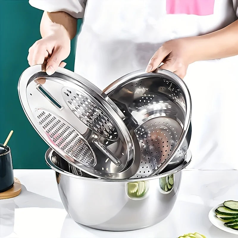 🥕 Stainless Steel Vegetable & Fruit Slicer