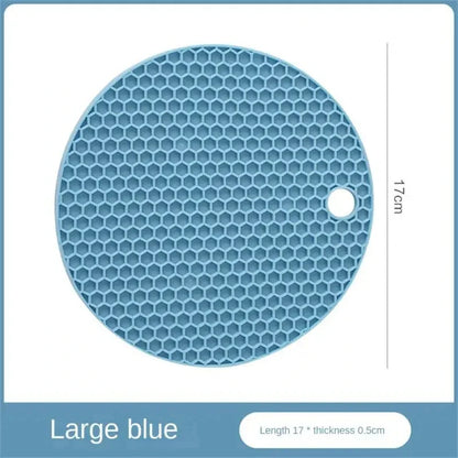 🔥 Thickened Honeycomb Silicone Insulation Pad – Modern, Safe & Multi-Purpose! 🍵✨