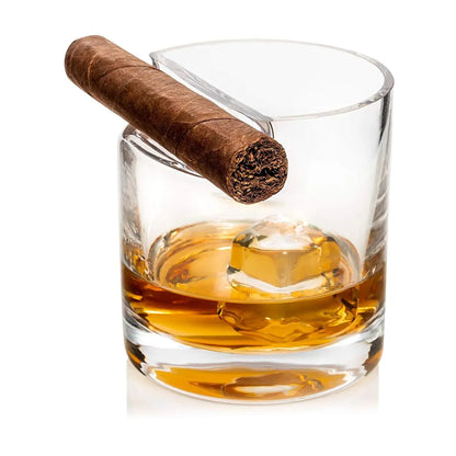 🥃 Cigar Glass – Drink & Smoke in One Hand
