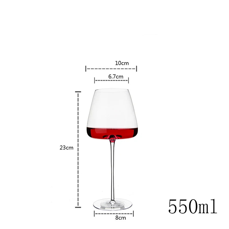 🍷 Burgundy Bordeaux Glass – 550ML / 650ML