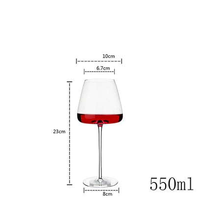 🍷 Burgundy Bordeaux Glass – 550ML / 650ML