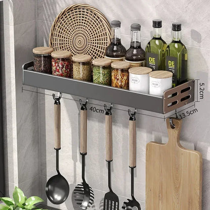 Wall-Mounted Kitchen Spice Storage Rack – Organize Smarter, Save Space