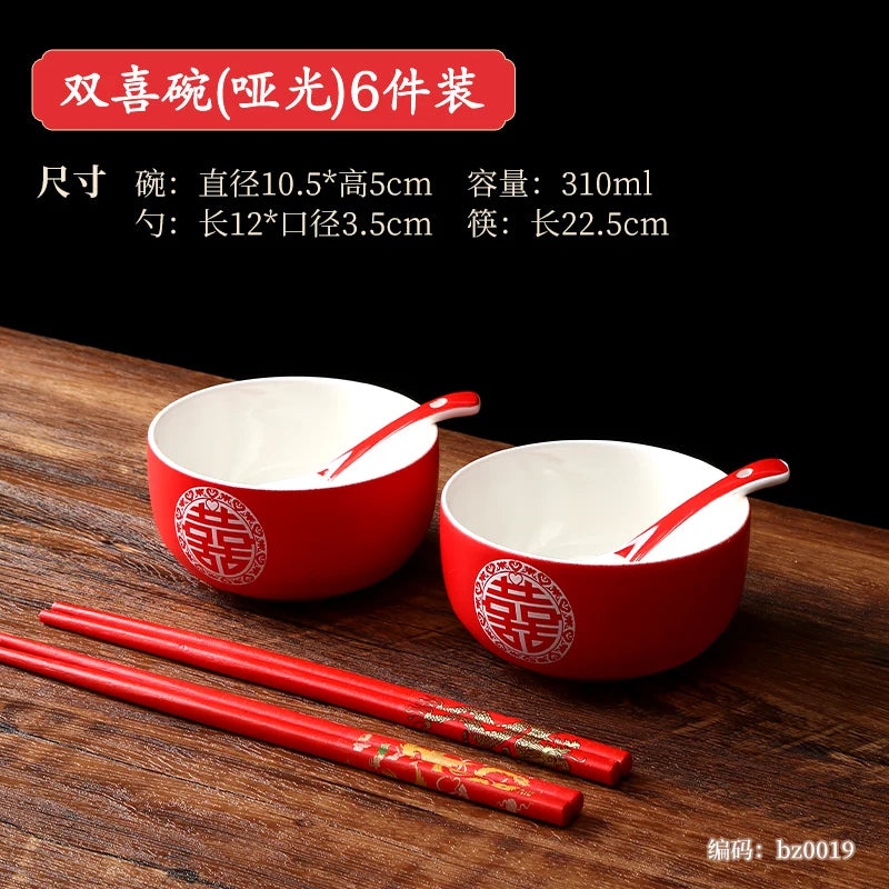 🌸 CZSAE Chinese Wedding Tableware Set — Elegant, Eco-Friendly, and Timeless