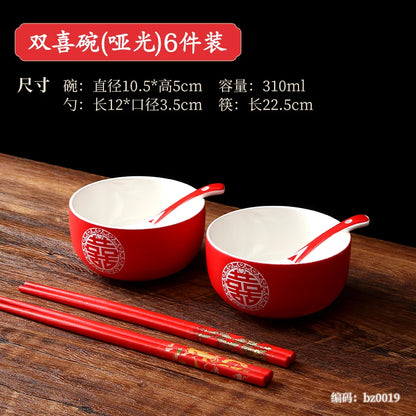 🌸 CZSAE Chinese Wedding Tableware Set — Elegant, Eco-Friendly, and Timeless