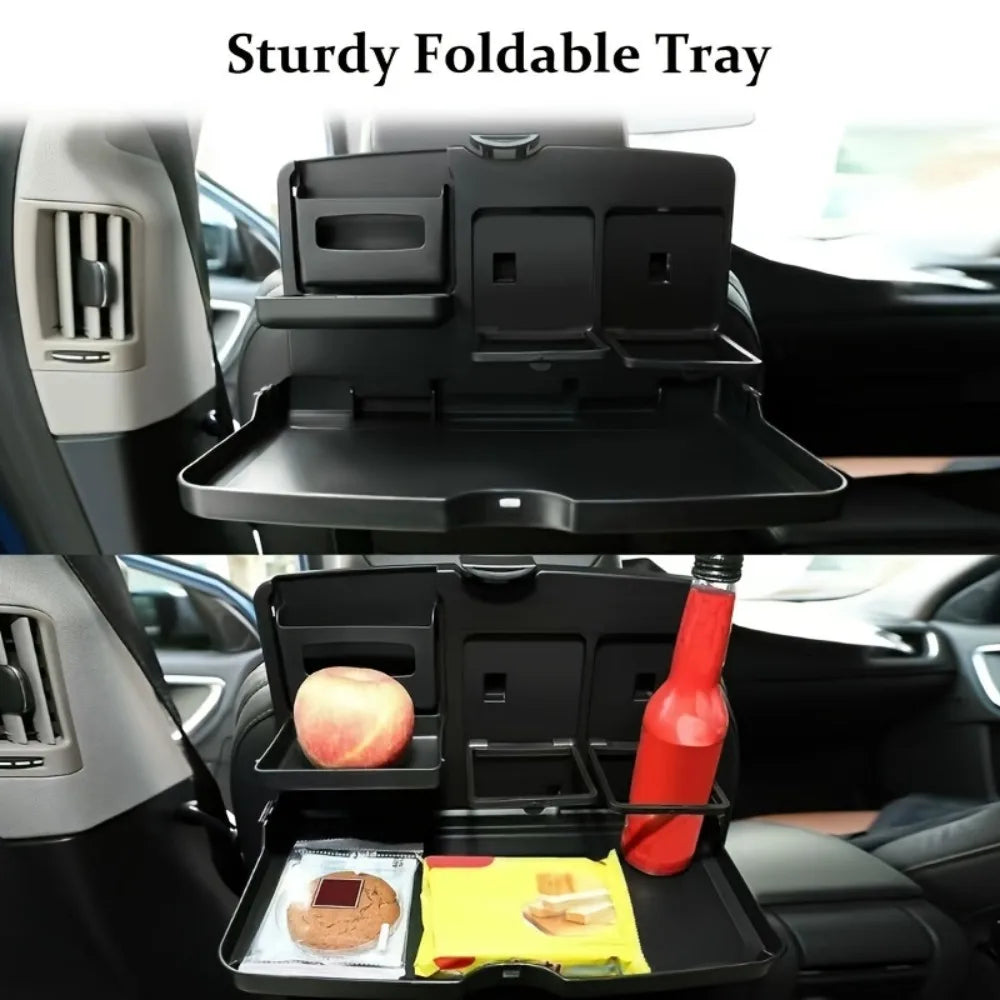 🚗 Autostoeltablet – Opvouwbare reistafel &amp; etenschaal 🍔💻