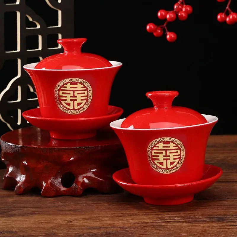 🌸 CZSAE Chinese Wedding Tableware Set — Elegant, Eco-Friendly, and Timeless