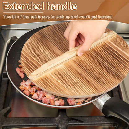 🌿 Willstar Wooden Wok Lid – Durable, Stylish & Perfect Steam Locking! 🍲✨