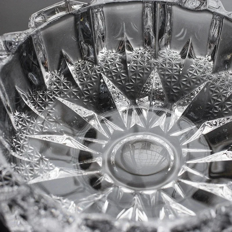 ✨ Crystal Transparent Glass Ashtray
