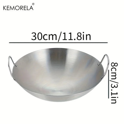 🍳 KEMORELA Wok van RVS – Duurzaam, Gezond &amp; Antiaanbak! 🔥✨