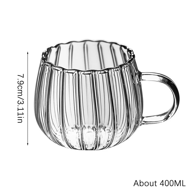 🥂 Luxury Borosilicate Glass Cup – 400ml