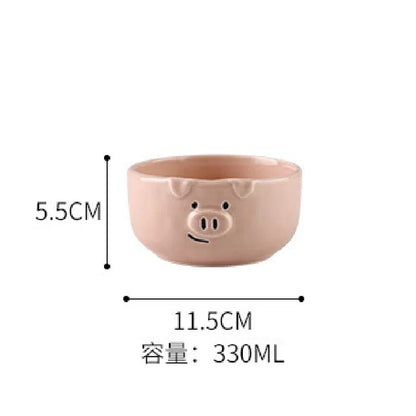 🍽️ Creatieve keramische schotel in Europese stijl – Schattig, stijlvol en functioneel! 🐷✨