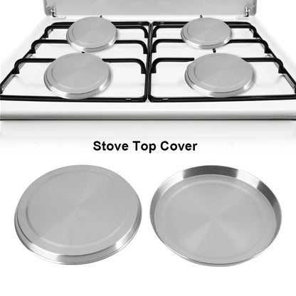 ✅ 4-Piece Stainless Steel Stove Burner Covers