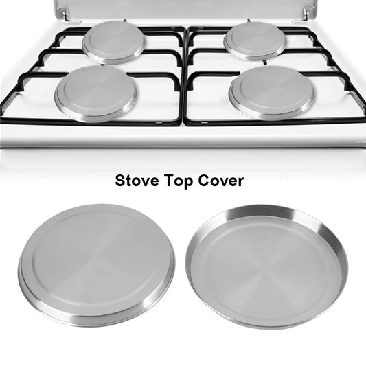 ✅ 4-Piece Stainless Steel Stove Burner Covers